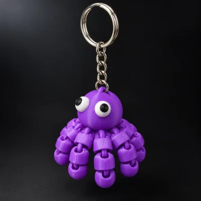 Flexi Octopus Keychain