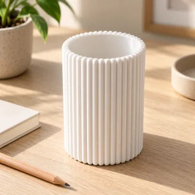 Ribbed Pencil Cup